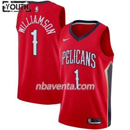 Camiseta Niños New Orleans Pelicans Zion Williamson 1 2019-20 Nike Statement Edition Swingman